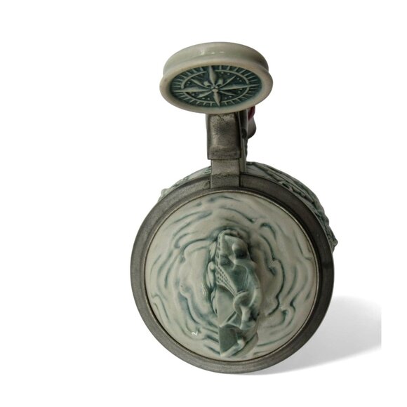 AVON Christopher Columbus New World STEIN from Brazil 1992 Hinged Lid 9.5" Tall - Picture 8 of 12